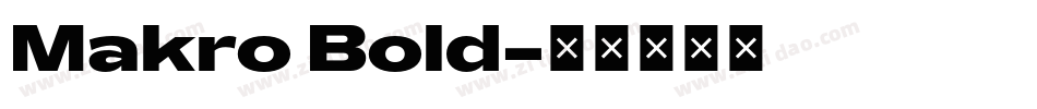 Makro Bold字体转换